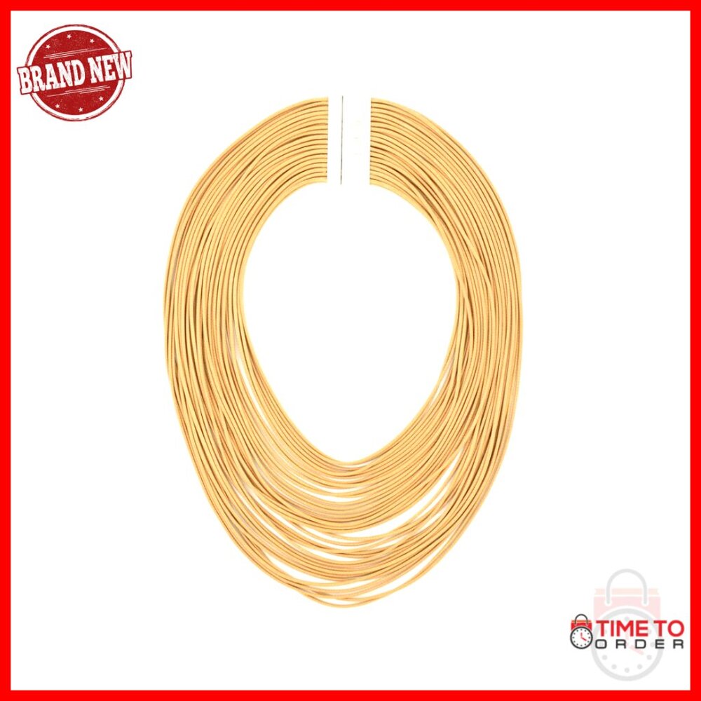 Multi Strand Statement Bib Necklace With Magnetic Clasp